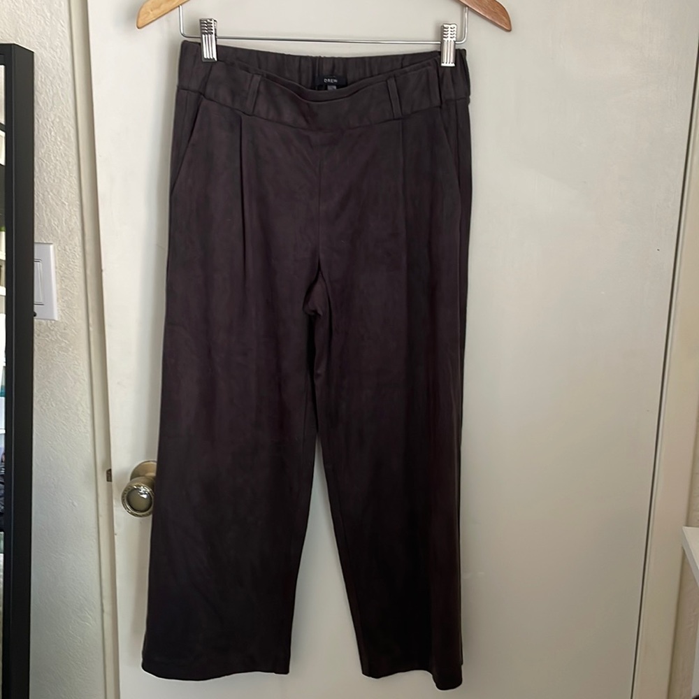 Drew brown grey velvet pants